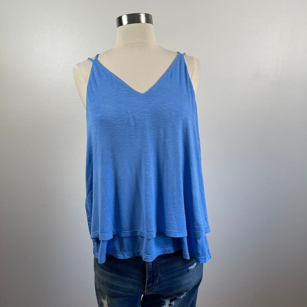 Southern Tide • Marina Blue Layered Strappy Tank Top